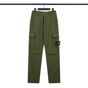 Stone Island Green Cargo Sweatpants